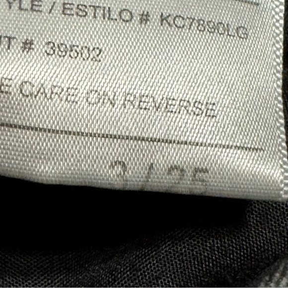 KANCAN Acid Washed Black High Rise Button Fly Wide Leg Cotton Denim Jeans - Picture 12 of 13